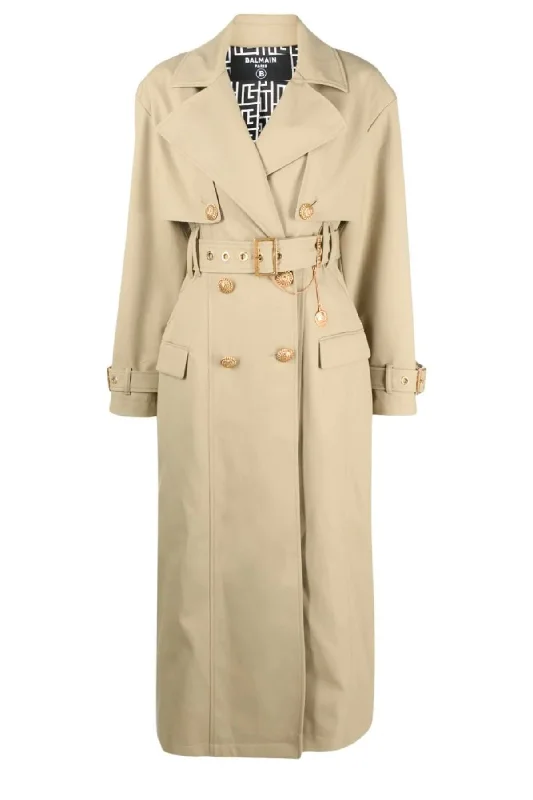 Ripped women jeans for a rebellious and fashion - forward styleBalmain Gabardine Trench Coat - Sable Ripped women jeans for a rebellious and fashion - forward styleBalmain Gabardine Trench Coat - Sable