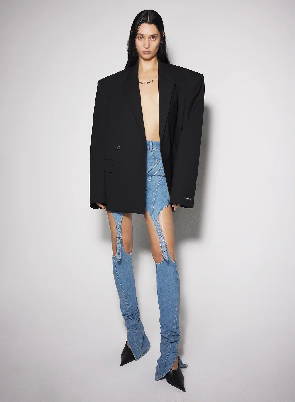Dark - wash women jeans for a sophisticated and slimming effectblue buckled chaps skinny jeans Dark - wash women jeans for a sophisticated and slimming effectblue buckled chaps skinny jeans