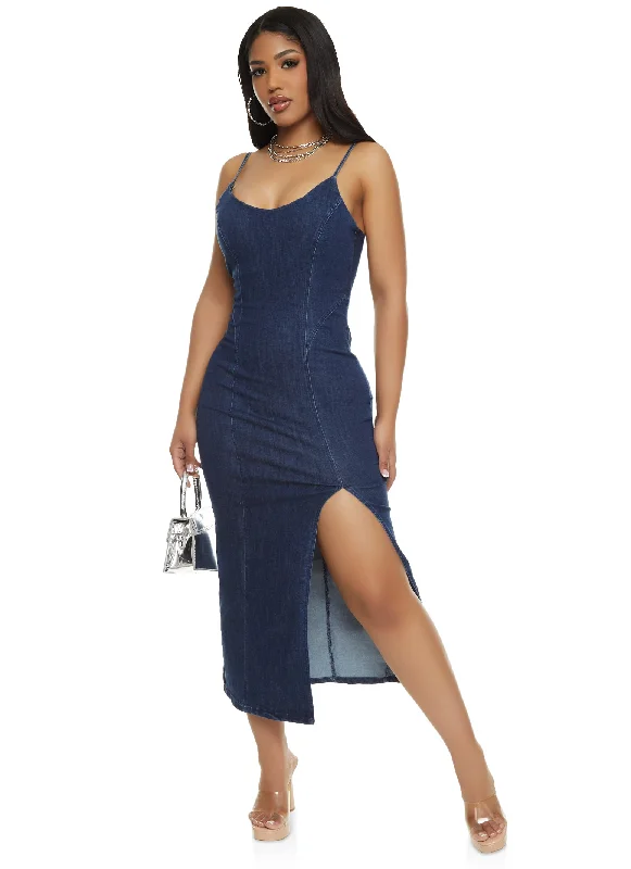 Jeggings women jeans combining the comfort of leggings and style of jeansHaute Monde Denim Side Slit Cami Midi Dress Jeggings women jeans combining the comfort of leggings and style of jeansHaute Monde Denim Side Slit Cami Midi Dress