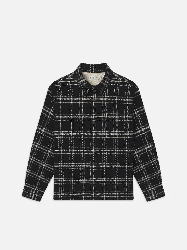 Plaid Overshirt -- Black Plaid