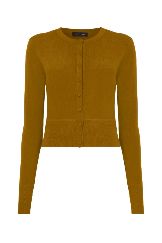 High - rise flare women jeans for a 70s - inspired lookProenza Schouler Silk Viscose Cardigan - Ochre High - rise flare women jeans for a 70s - inspired lookProenza Schouler Silk Viscose Cardigan - Ochre