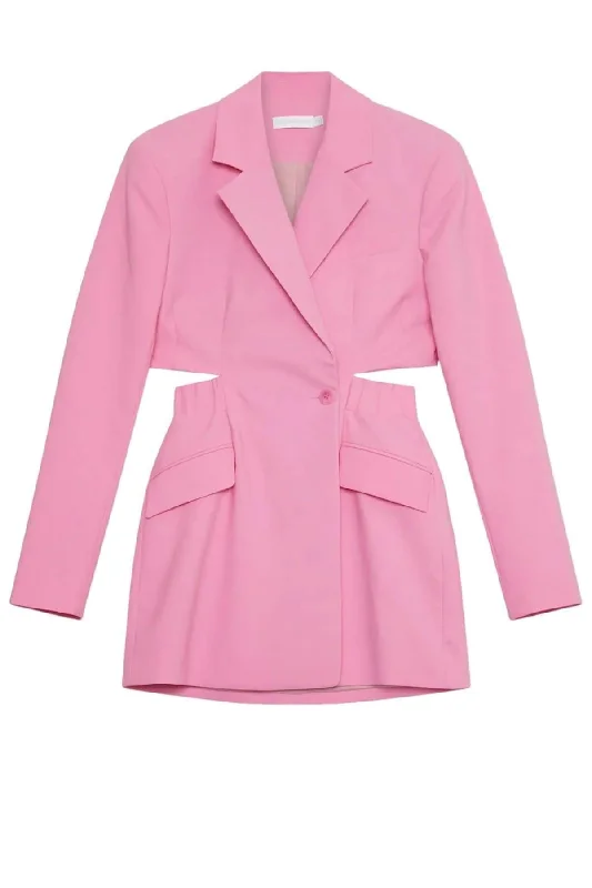 Colored women jeans in vibrant hues like red and yellowSimkhai Kylo Cut-Out Blazer Mini Dress - Taffy Pink Colored women jeans in vibrant hues like red and yellowSimkhai Kylo Cut-Out Blazer Mini Dress - Taffy Pink