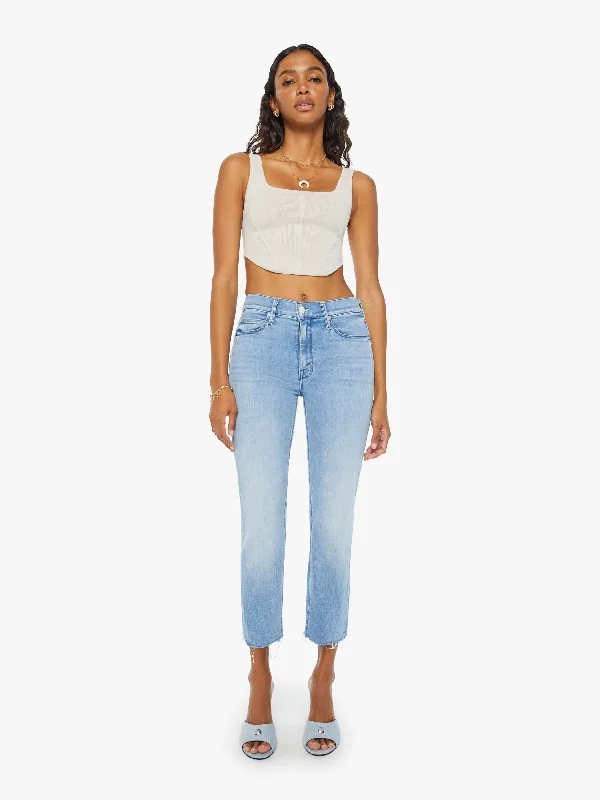 High - waisted women jeans for a flattering silhouetteThe Mid Rise Dazzler Crop Fray - All Over The Map High - waisted women jeans for a flattering silhouetteThe Mid Rise Dazzler Crop Fray - All Over The Map
