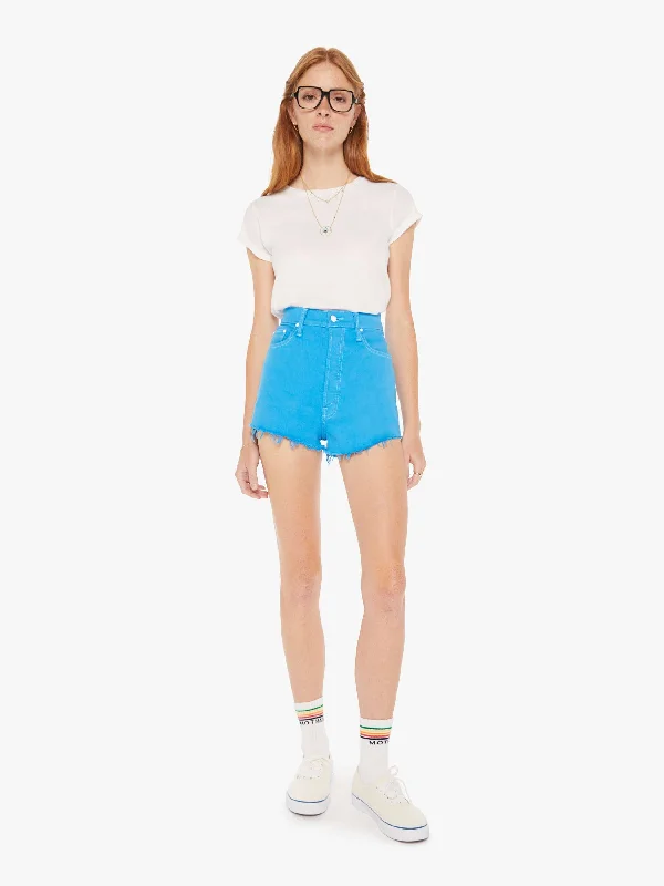 Embroidered women jeans with intricate patternsTune Up Bona Fide Short Fray - Blue Aster Embroidered women jeans with intricate patternsTune Up Bona Fide Short Fray - Blue Aster
