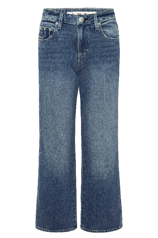 Women's eco - friendly organic pants Mom jeans for a nostalgic and casual look AMO KARLA CROP BOOT Women's eco - friendly organic pants Mom jeans for a nostalgic and casual look AMO KARLA CROP BOOT