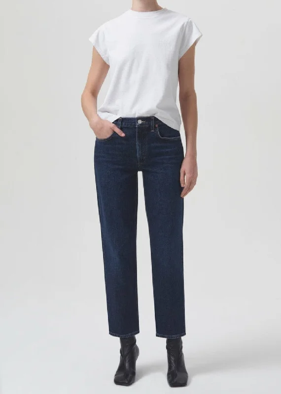 Women's pants for cocktail parties Distressed women jeans for a trendy and edgy look Kye Mid Rise Straight Crop Jean Women's pants for cocktail parties Distressed women jeans for a trendy and edgy look Kye Mid Rise Straight Crop Jean