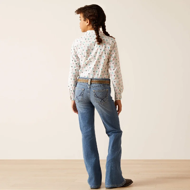 Women's drawstring athletic pants High - rise flare women jeans for a 70s - inspired look Ariat R.E.A.L. Girl's Hope Stretch Fit Bootcut Jean in Tennessee Wash