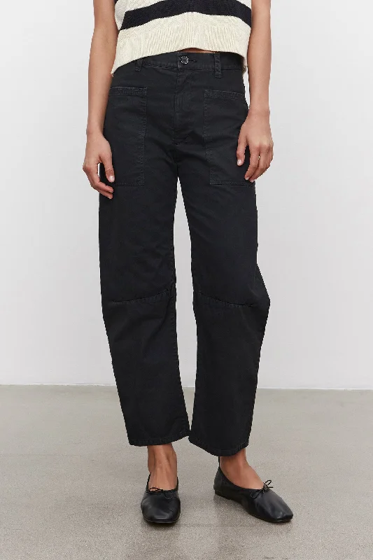 Women's leather moto pants Wide - leg women jeans for a modern and relaxed vibe Brylie Women's leather moto pants Wide - leg women jeans for a modern and relaxed vibe Brylie