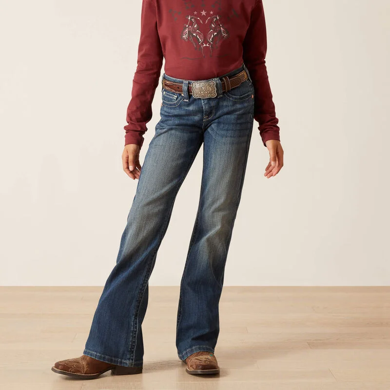 Women's matching top and pants set Mom jeans for a nostalgic and casual look Ariat R.E.A.L. Girl's Clover Bootcut Jean Women's matching top and pants set Mom jeans for a nostalgic and casual look Ariat R.E.A.L. Girl's Clover Bootcut Jean