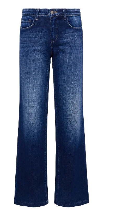 Women's two - piece pant set Ripped women jeans for a rebellious and fashion - forward style L'AGENCE JOANNE LOW-RISE WIDE-LEG JEAN Women's two - piece pant set Ripped women jeans for a rebellious and fashion - forward style L'AGENCE JOANNE LOW-RISE WIDE-LEG JEAN