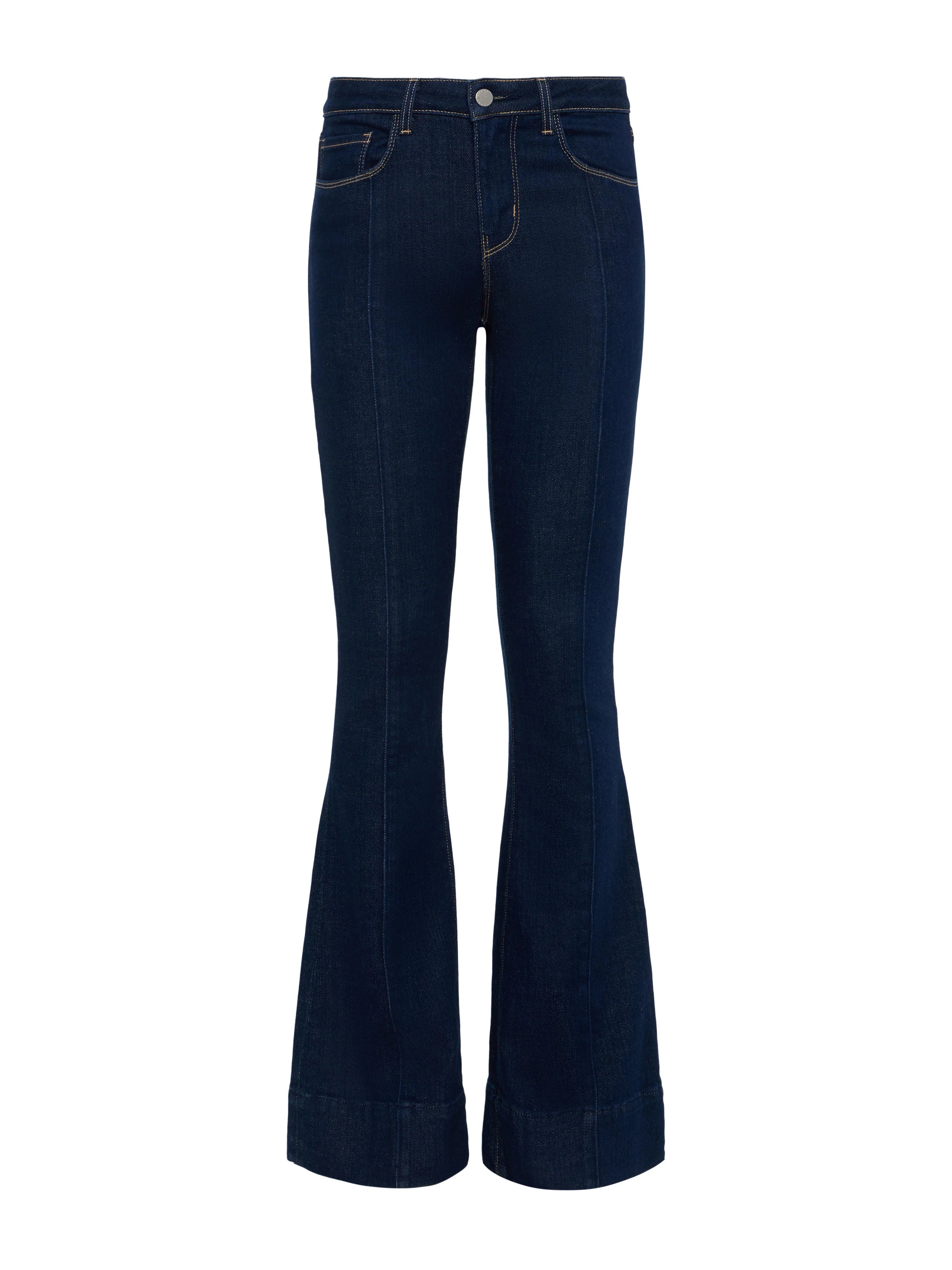 Women's pants for job interviews Skinny women jeans with a form - fitting design L'AGENCE LOWRISE SEAMED FLARE Women's pants for job interviews Skinny women jeans with a form - fitting design L'AGENCE LOWRISE SEAMED FLARE