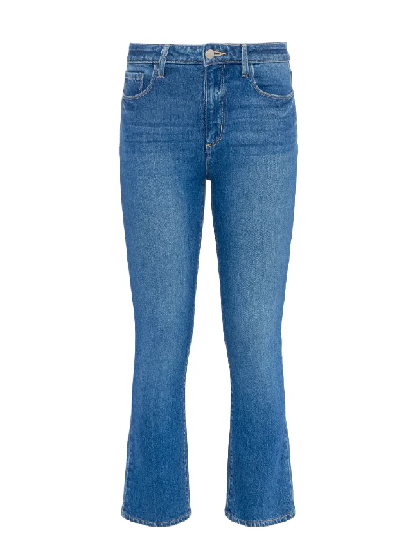 Women's leather moto pants Wide - leg women jeans for a modern and relaxed vibe L'AGENCE MIRA CROPPED BOOTCUT JEAN Women's leather moto pants Wide - leg women jeans for a modern and relaxed vibe L'AGENCE MIRA CROPPED BOOTCUT JEAN
