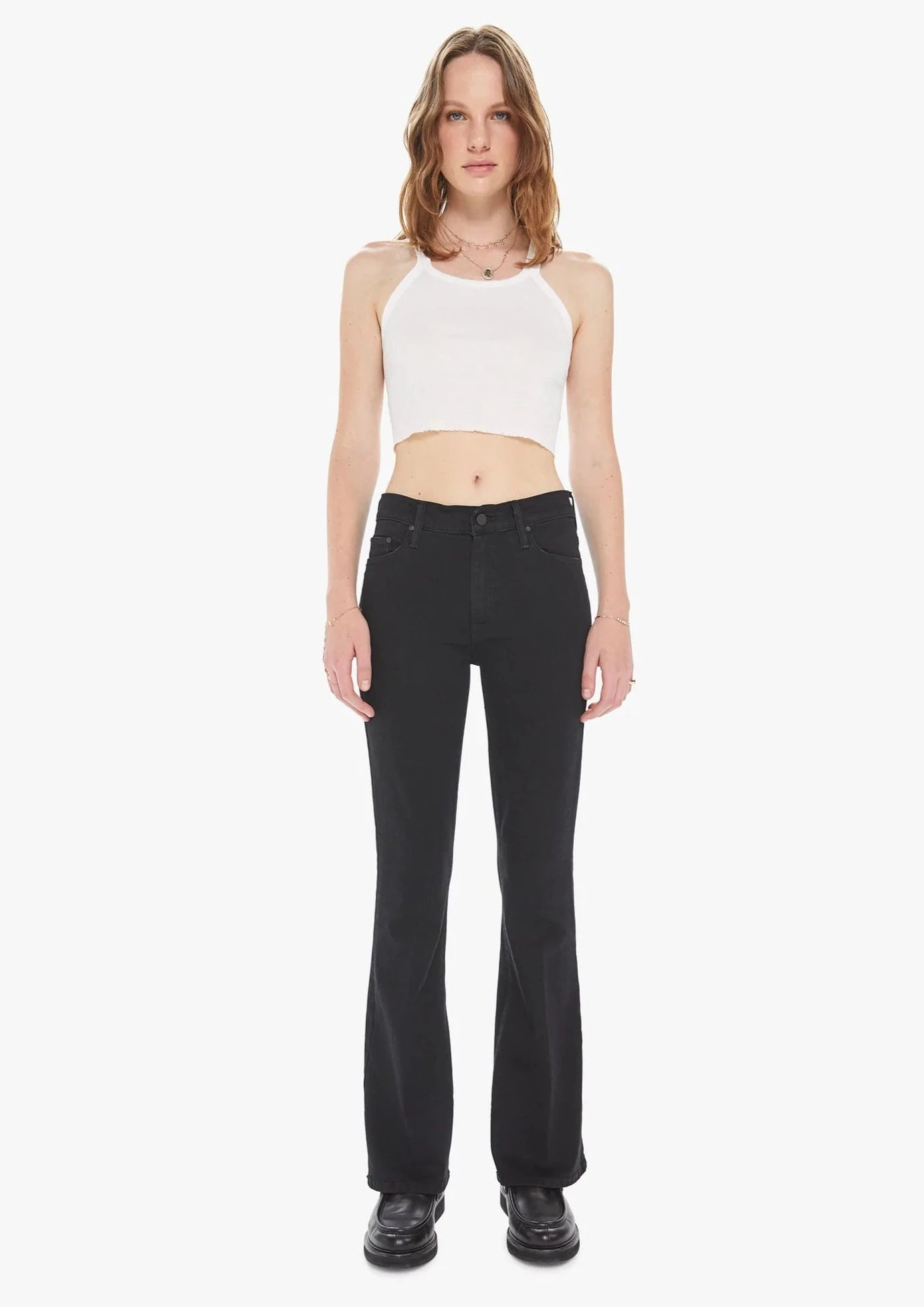 Women's matching top and pants set Mom jeans for a nostalgic and casual look MOTHER DENIM THE WEEKENDER Women's matching top and pants set Mom jeans for a nostalgic and casual look MOTHER DENIM THE WEEKENDER