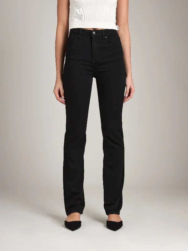 Women's summer - weight linen pants High - waisted women jeans for a flattering silhouette Premium Newport Highrise Straight Leg - Black Women's summer - weight linen pants High - waisted women jeans for a flattering silhouette Premium Newport Highrise Straight Leg - Black