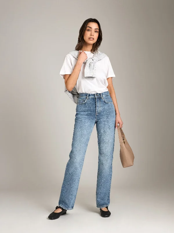 Women's striped business pants Bootcut women jeans to complement various shoe styles Premium Preston Ultra High Rise Straight Women's striped business pants Bootcut women jeans to complement various shoe styles Premium Preston Ultra High Rise Straight