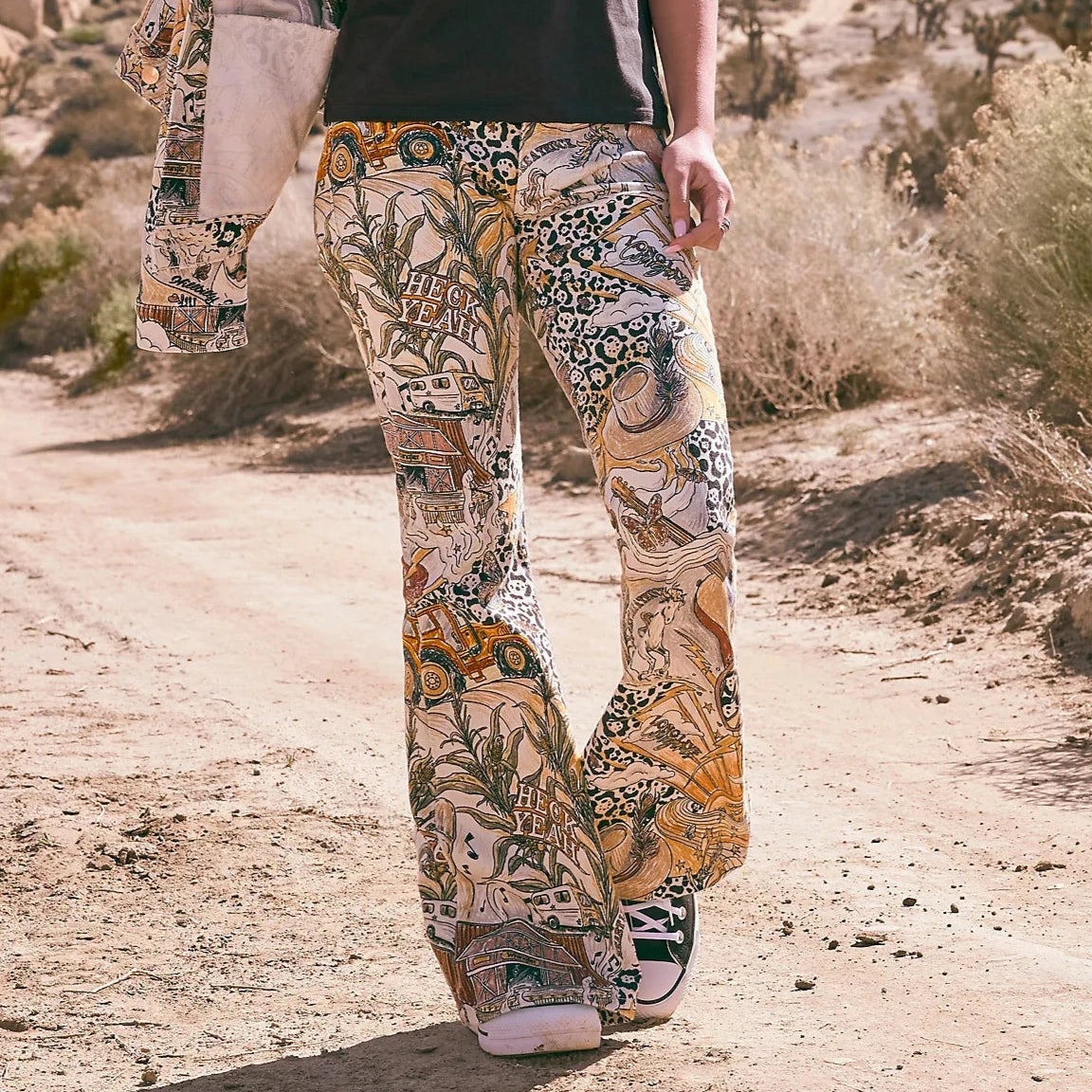 Women's discounted work pants Cargo women jeans with multiple pockets for added functionality Girl's Wrangler x Lainey Wilson Life of Lainey Bell Bottoms in Storyteller Print Women's discounted work pants Cargo women jeans with multiple pockets for added functionality Girl's Wrangler x Lainey Wilson Life of Lainey Bell Bottoms in Storyteller Print
