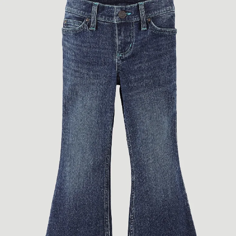 Women's designer brand pants High - rise flare women jeans for a 70s - inspired look Wrangler Girl's Flare Jean in Juliet Women's designer brand pants High - rise flare women jeans for a 70s - inspired look Wrangler Girl's Flare Jean in Juliet