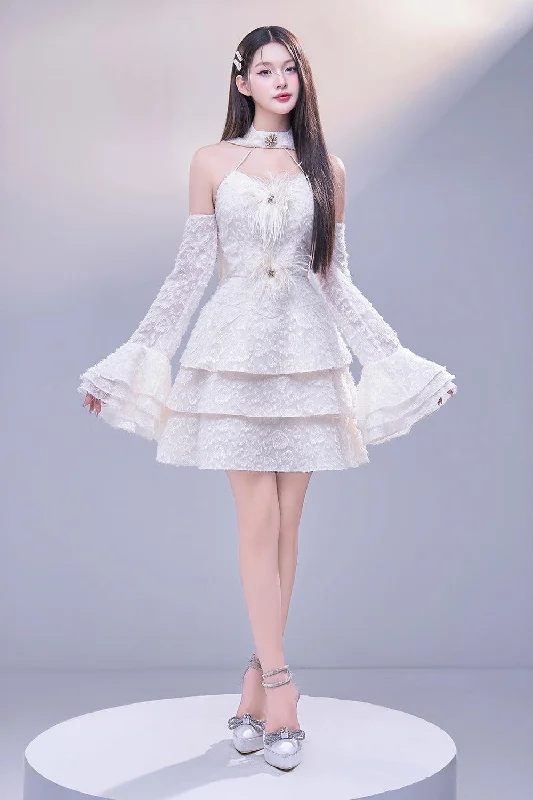 Mini dresses with geometric prints for a modern aestheticAeris A-line Layered Organza Mini Dress Mini dresses with geometric prints for a modern aestheticAeris A-line Layered Organza Mini Dress