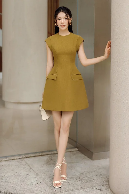 Printed mini dresses for a casual day outLittle Princess A-line Round Neck Synthetic Mini Dress Printed mini dresses for a casual day outLittle Princess A-line Round Neck Synthetic Mini Dress