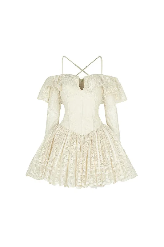 Mini dresses with mesh panels for a sexy and trendy lookPoppy Fit and Flare Corset Waist Mesh Lace Mini Dress Mini dresses with mesh panels for a sexy and trendy lookPoppy Fit and Flare Corset Waist Mesh Lace Mini Dress