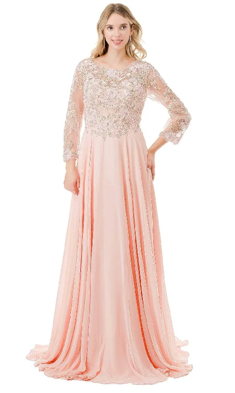 Satin wedding guest dresses with side slits for a sexy touchAspeed Design M2838Y - Quarter Sleeve Beaded Lace Evening Dress Satin wedding guest dresses with side slits for a sexy touchAspeed Design M2838Y - Quarter Sleeve Beaded Lace Evening Dress