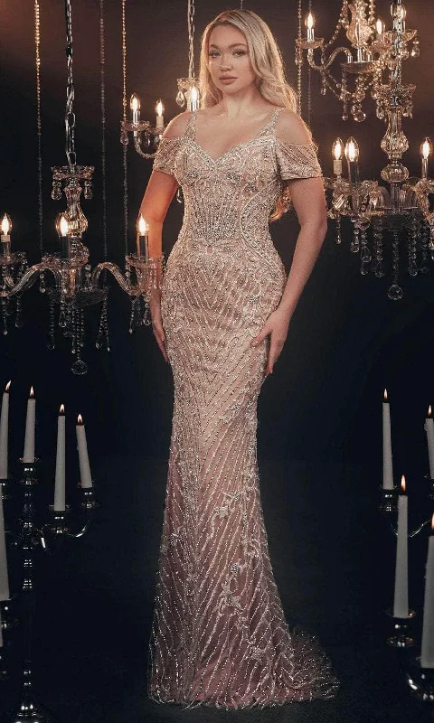 Mini wedding guest dresses with glittery accents for a trendy lookChic and Holland HF110111 - Bead Embroidered Evening Gown Mini wedding guest dresses with glittery accents for a trendy lookChic and Holland HF110111 - Bead Embroidered Evening Gown