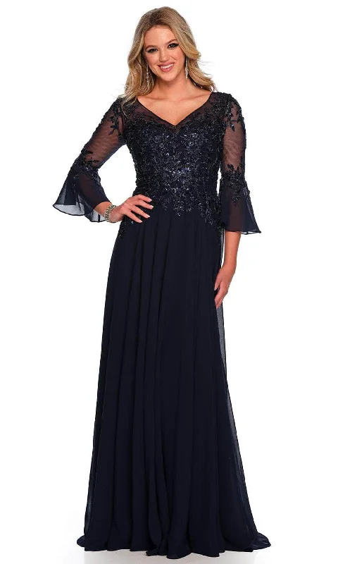 Sequined wedding guest dresses for an evening weddingDave & Johnny 11602 - Embroidered Bell Sleeve Prom Gown Sequined wedding guest dresses for an evening weddingDave & Johnny 11602 - Embroidered Bell Sleeve Prom Gown