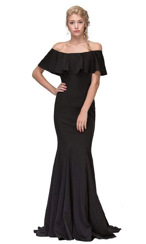 Ribbed - texture wedding guest dresses in neutral colorsEureka Fashion - 7113 Ruffle Paneled Off Shoulder Mermaid Gown Ribbed - texture wedding guest dresses in neutral colorsEureka Fashion - 7113 Ruffle Paneled Off Shoulder Mermaid Gown