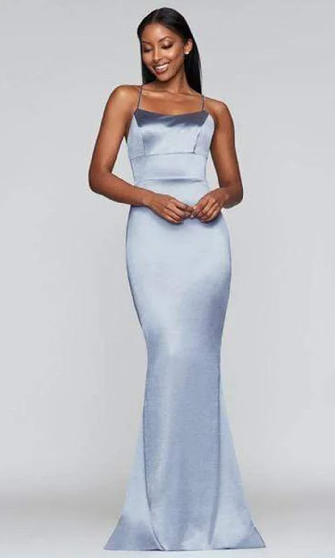 Wedding guest dresses with tiered skirts for a feminine lookFaviana - S10375 Lace Up Backless Satin Mermaid Gown Wedding guest dresses with tiered skirts for a feminine lookFaviana - S10375 Lace Up Backless Satin Mermaid Gown