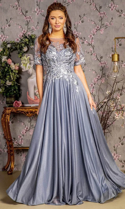 Maxi wedding guest dresses with floral prints for summer weddingsGLS by Gloria GL3444 - Sequins Beads Evening Dress Maxi wedding guest dresses with floral prints for summer weddingsGLS by Gloria GL3444 - Sequins Beads Evening Dress