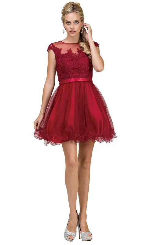 Plaid cocktail dresses with a flared skirt for a classic feelDancing Queen - 2153 Illusion Jewel Floral A Line Cocktail Dress Plaid cocktail dresses with a flared skirt for a classic feelDancing Queen - 2153 Illusion Jewel Floral A Line Cocktail Dress