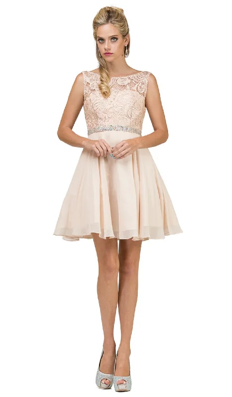 Little black cocktail dresses with lace detailingDancing Queen - 9659 Illusion Lace Bodice Cocktail Dress Little black cocktail dresses with lace detailingDancing Queen - 9659 Illusion Lace Bodice Cocktail Dress