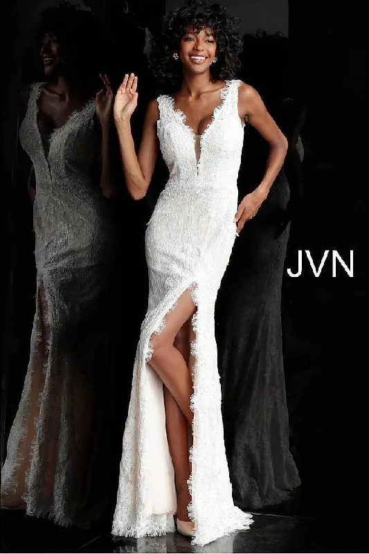 Sleeveless wedding guest dresses with pleated bodicesJovani 60595 Long Wedding Dress Sale Sleeveless wedding guest dresses with pleated bodicesJovani 60595 Long Wedding Dress Sale