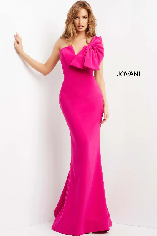 Metallic wedding guest dresses for a glamorous weddingJovani 07306 One Shoulder Bow Formal Long Dress Metallic wedding guest dresses for a glamorous weddingJovani 07306 One Shoulder Bow Formal Long Dress