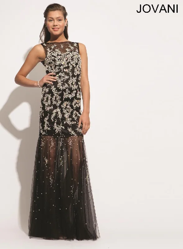 Maxi wedding guest dresses with floral prints for summer weddingsJovani 88081 Sleeveless Long Dress Maxi wedding guest dresses with floral prints for summer weddingsJovani 88081 Sleeveless Long Dress