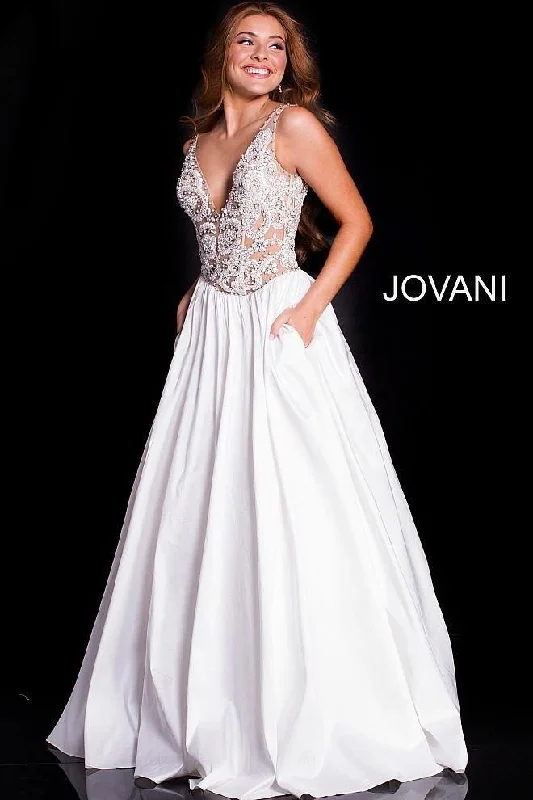 Bodycon dress with a high - low hem for a trendy look​Jovani 51462 Long Prom Dress