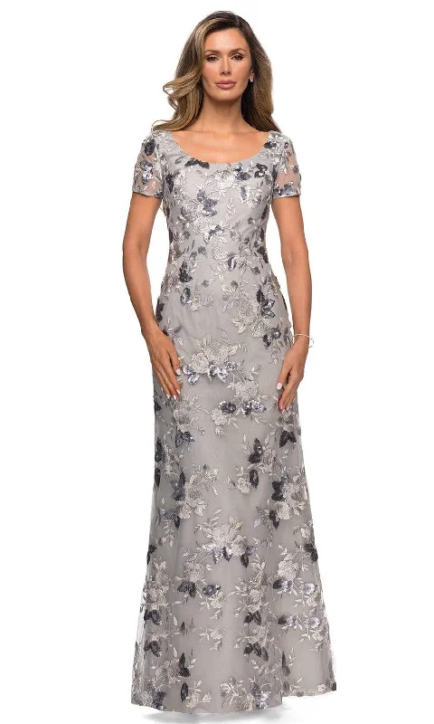 Halter - neck wedding guest dresses with beaded strapsLa Femme - 27991 Sequined Floral Lace Mother of the Groom Sheath Dress Halter - neck wedding guest dresses with beaded strapsLa Femme - 27991 Sequined Floral Lace Mother of the Groom Sheath Dress