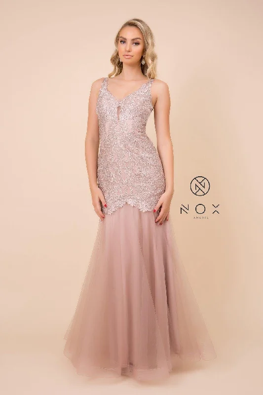 Bodycon dress with a cut - out detail for a sexy appealLong Formal Sleeveless Mermaid Prom Dress Bodycon dress with a cut - out detail for a sexy appealLong Formal Sleeveless Mermaid Prom Dress