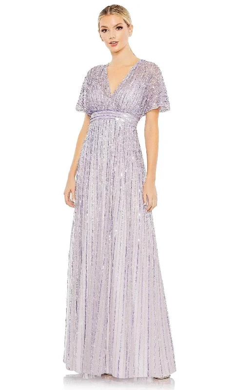 Wedding guest dresses with ruched bodices and spaghetti strapsMac Duggal 10868 - Sequin Detailed Evening Dress Wedding guest dresses with ruched bodices and spaghetti strapsMac Duggal 10868 - Sequin Detailed Evening Dress