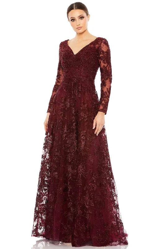 Wedding guest dresses with mesh panels and empire waistsMac Duggal 20409 - Long Sleeve Mother of the Bride Evening Dress Wedding guest dresses with mesh panels and empire waistsMac Duggal 20409 - Long Sleeve Mother of the Bride Evening Dress