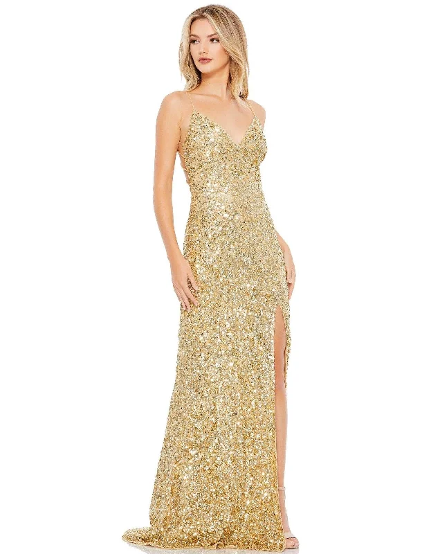 Wedding guest dresses with gathered skirts and V - necklinesMac Duggal 10704 Prom Long Spaghetti Strap Formal Dress Wedding guest dresses with gathered skirts and V - necklinesMac Duggal 10704 Prom Long Spaghetti Strap Formal Dress