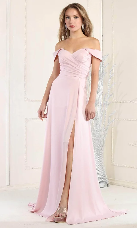 Wedding guest dresses with cold - shoulder ruffled sleeves and knee - length hemsMay Queen MQ1960 - Draped Off Shoulder Prom Dress Wedding guest dresses with cold - shoulder ruffled sleeves and knee - length hemsMay Queen MQ1960 - Draped Off Shoulder Prom Dress