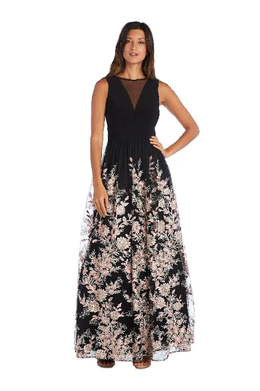 Bodycon dress for a business networking event​Morgan & Co 12682 Long Formal Dress