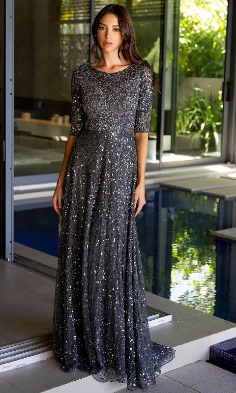Wedding guest dresses with button - down fronts and A - line silhouettesPrimavera Couture 13115 - Scoop Jeweled A-Line Prom Gown Wedding guest dresses with button - down fronts and A - line silhouettesPrimavera Couture 13115 - Scoop Jeweled A-Line Prom Gown