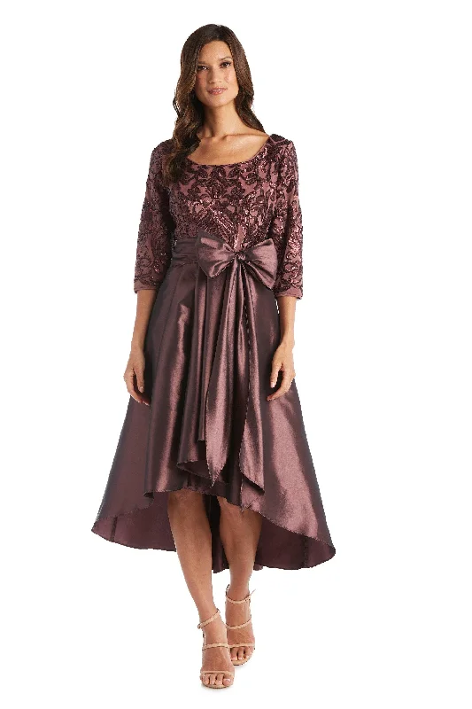 Bodycon dress with a patchwork pattern​R&M Richards 7406 High Low Formal Dress Sale
