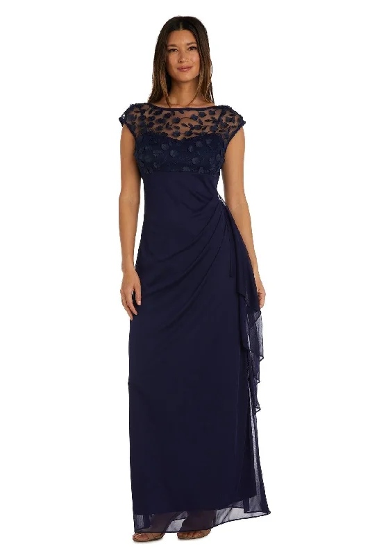 Wedding guest dresses with mesh panels and empire waistsR&M Richards 2741 Long Mother Of The Bride Dress Wedding guest dresses with mesh panels and empire waistsR&M Richards 2741 Long Mother Of The Bride Dress