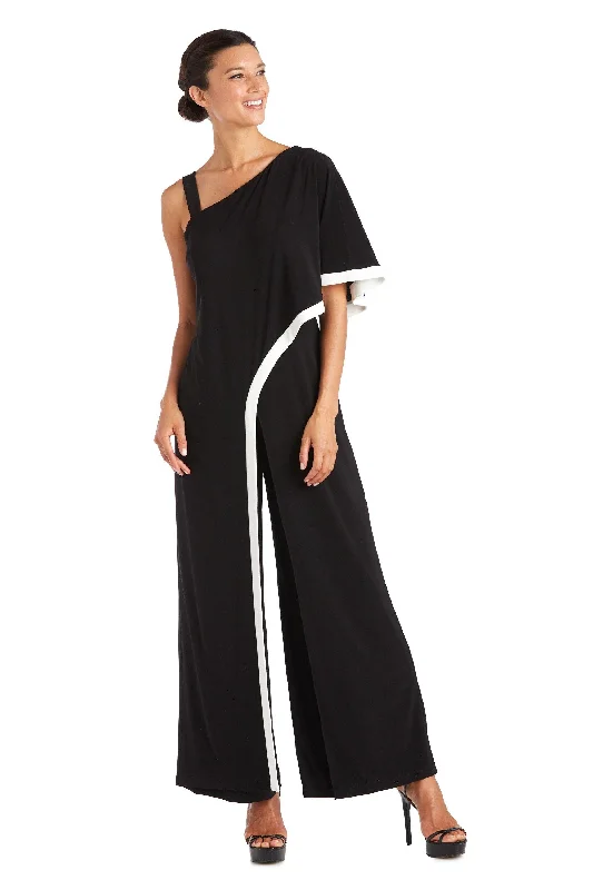 Bodycon dress with a belted waist for a defined figureR&M Richards 7438 One Shoulder Jumpsuit Bodycon dress with a belted waist for a defined figureR&M Richards 7438 One Shoulder Jumpsuit