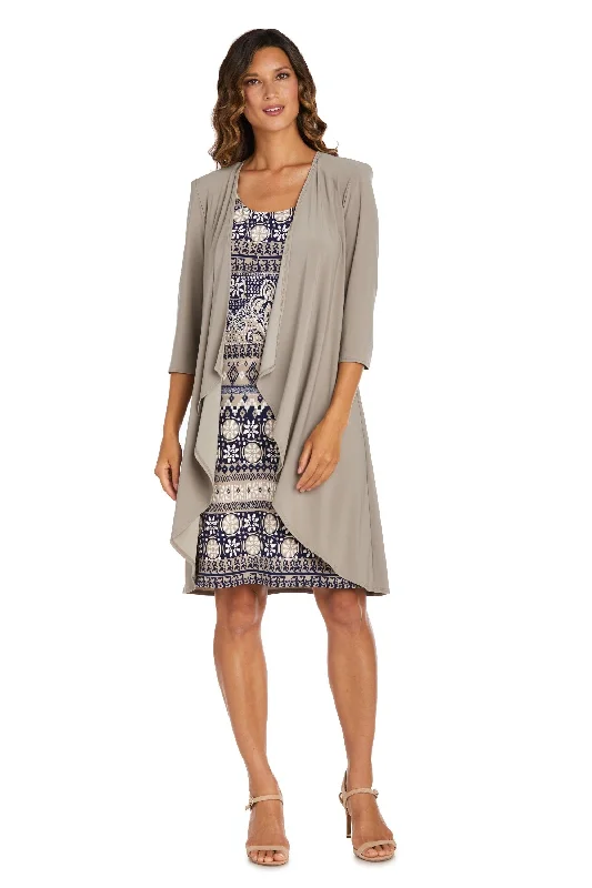 Cocktail dresses with a wrap - front style and a long - length optionR&M Richards 9037P Short Petite Jacket Dress Cocktail dresses with a wrap - front style and a long - length optionR&M Richards 9037P Short Petite Jacket Dress