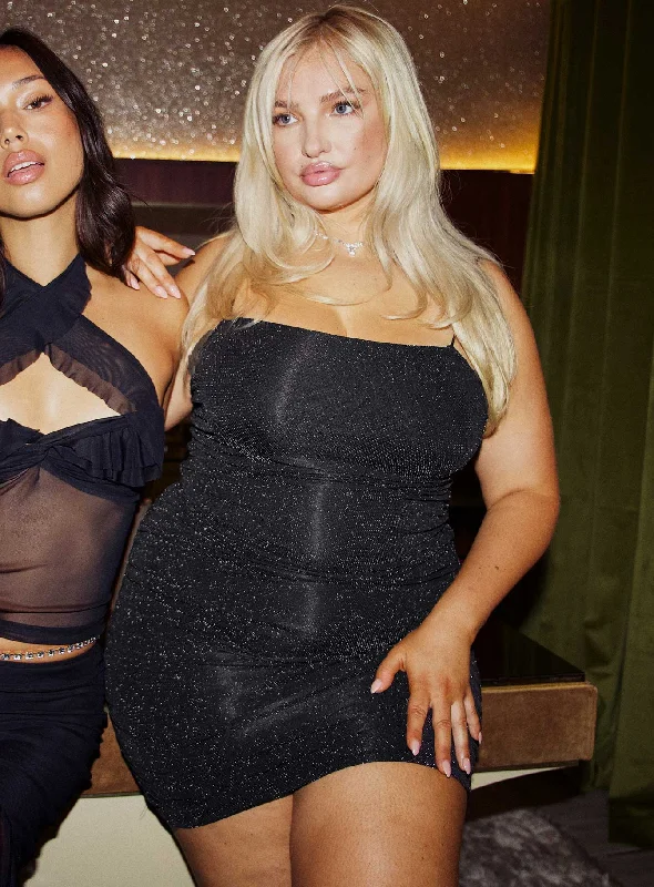 Reeva Mini Dress Black Curve