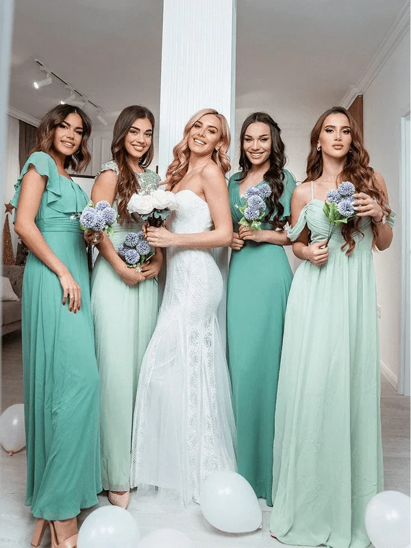 Halter - neck wedding guest dresses with beaded strapsSage Green Bridesmaid Gowns